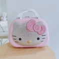 thumbnail image 4 of 2025 Estuche de cosméticos de viaje de dibujos animados, Maleta Original de Hello Kitty, gran capacidad, multifuncional, Simple con cerradura, lindos regalos hechos a mano, 4 of 5