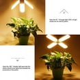 thumbnail image 4 of LED Grow Lights, 500W Grow Lights for Indoor Plants Full Spectrum, IP54 Waterproof Foldable Four-Leaf Lamp Body for Hydroponics Garden Greenhouse Houseplants, 4 of 7