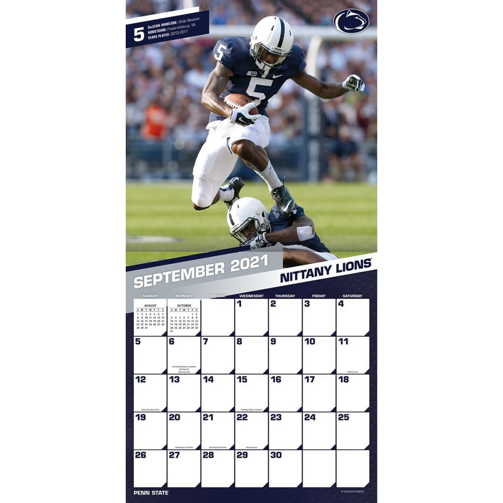 Penn State Nittany Lions 2022 12X12 Team Wall Calendar (Other) - Walmart.com