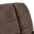 thumbnail image 6 of GDF Studio Brentwood Contemporary Fabric Pillow Tufted Recliner, Chocolate Brown and Black, 6 of 13