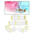 thumbnail image 1 of 8Pcs Hamster Tubes Set Connected Tunnels Small Pets Animals DIY Plastic Training Tools Yellow, 1 of 9