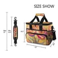thumbnail image 3 of FORMRS Insulated Cooler Bag 24 Cans Capacity Soft Leakproof Lunch Box with Side Pockets, Purple Abstract Floral, 3 of 7