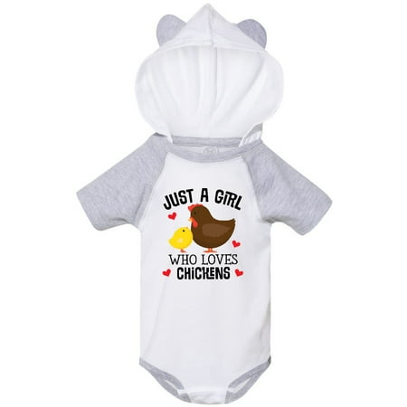 

Inktastic Just A Girl Who Loves Chickens Gift Baby Girl Bodysuit