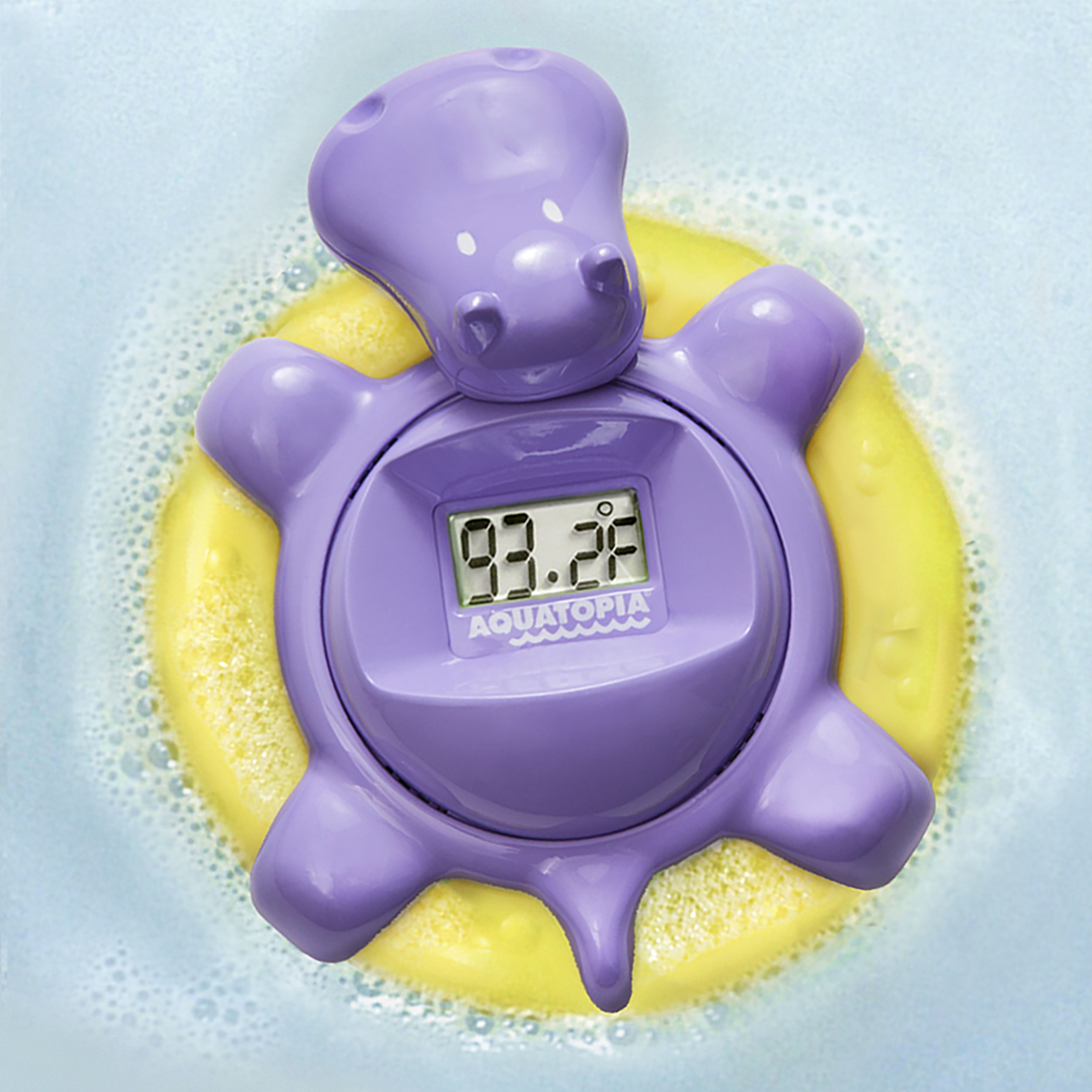  Aquatopia Termómetro de baño para bebé, juguete flotante con  alarma audible digital, termómetro de agua para bebés para temperatura del  baño, lindos artículos esenciales de baño para bebés, pitidos : Bebés