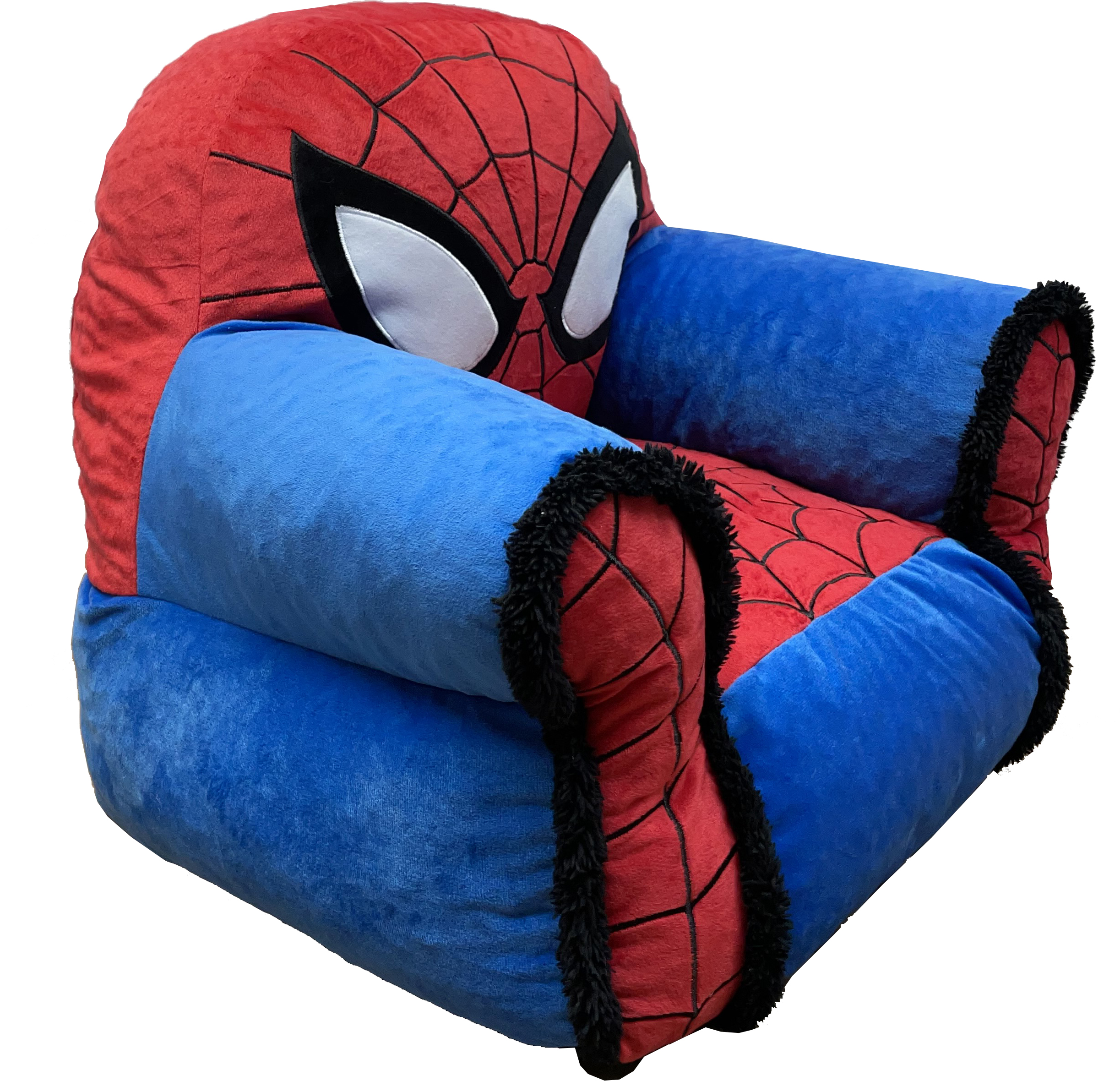 Marvel Spider-Man Kids Figural Bean Bag Chair, Multi photo 3