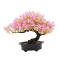 thumbnail image 2 of Bonsái artificial con macetas, pino en maceta, plantas falsas de interior, bonsái Rosa, 2 of 9