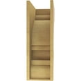 thumbnail image 4 of 9"W x 18"D x 27"H Classic Diane Rough Cedar Woodgrain TimberThane Corbel, Primed Tan, 4 of 6