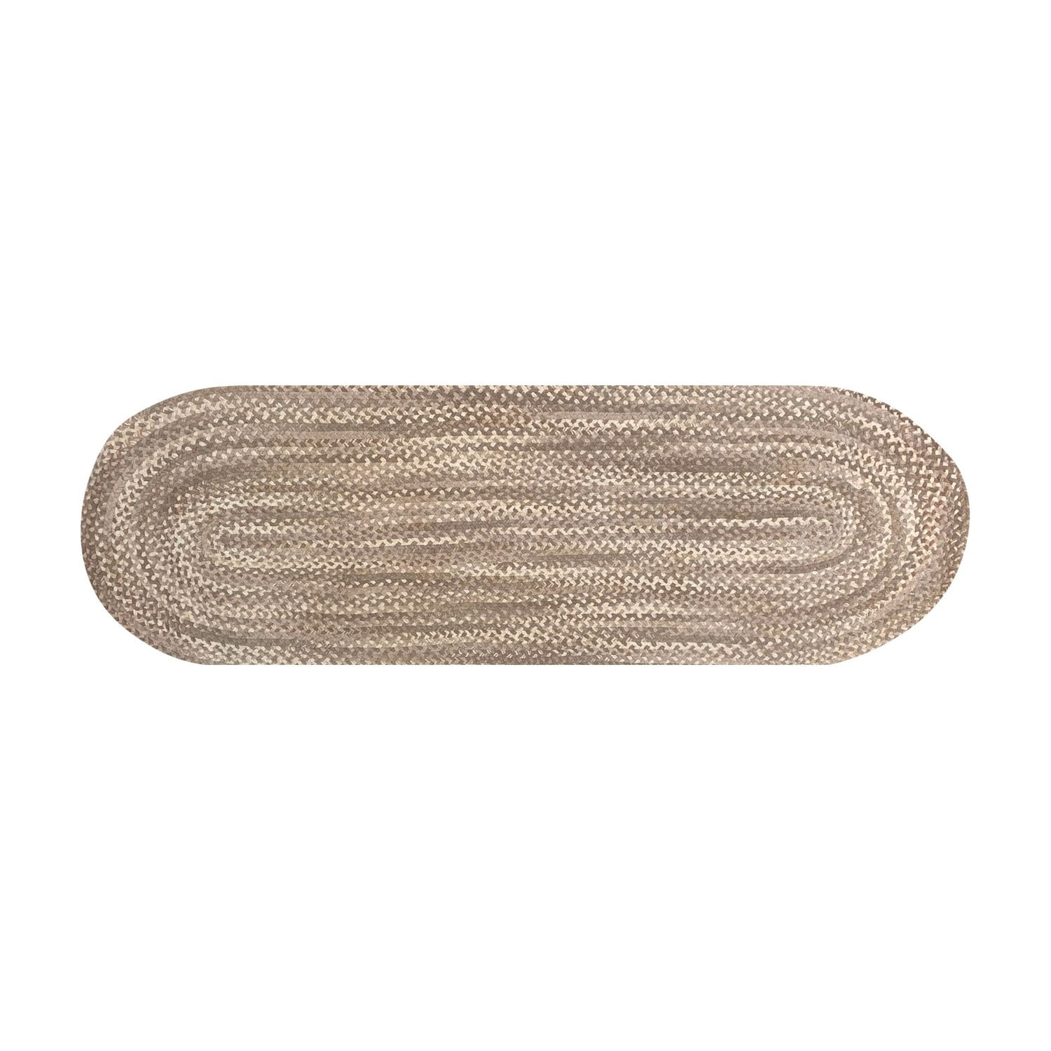 Better Trends Braided Runner Rug 24"x 72" 100% Cotton Rug for Indoor Use, Area Rug for Bedroom Ombre Chenille Collection - (Beige)