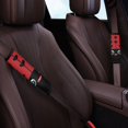 thumbnail image 3 of Chririnla Car Seat Belt Pads Breathable Polyester, Compatible with, Suitable for Vans, Cute Cartoon Face Design, 3 of 8