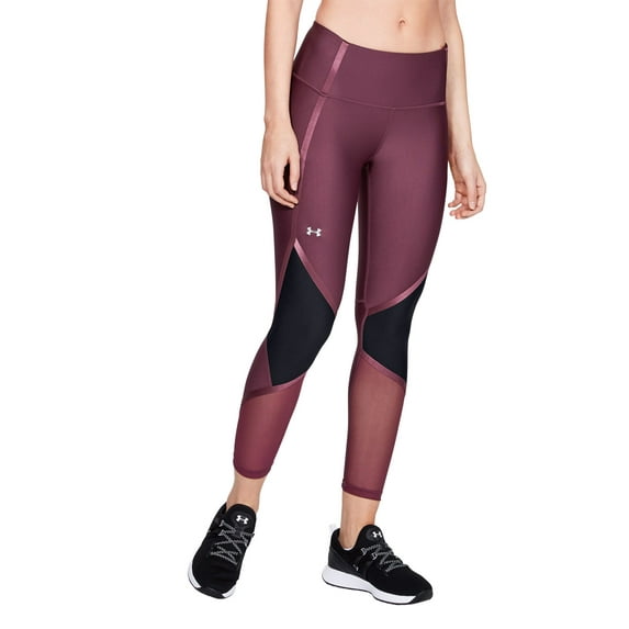 Under Armour Women's HeatGear Shine Ankle Crop Compression Tights