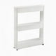 thumbnail image 1 of Estante de almacenamiento delgado Carro Gap Rack Carro deslizante delgado con ruedas Baño Sala de estar Herramientas de almacenamiento para el hogar Blanco 3 capas Macarena Estante de almacenamiento delgado, 1 of 7