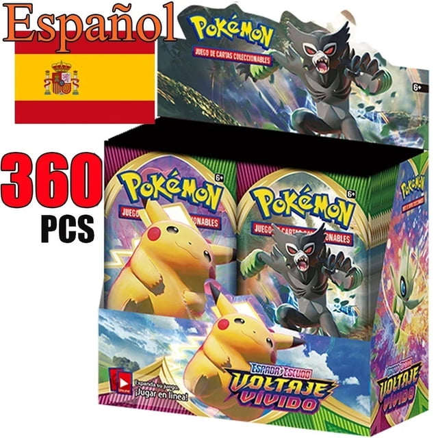 Cartas Pokémon populares en español, inglés, francés, CROWN, ZENITH, SILVER, TEMPEST, Lost Origin, Brilliant Stars, cartas Pokémon, colección de juguetes