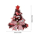 thumbnail image 3 of JeashCHAT Christmas Tree Topper Santa Hat, Christmas Hat Christmas Tree Decorations, Tinsel Xmas Tree Hat with Bow, Christmas Treetop Ornament for Wedding Holiday Party, 14.96" x 13.39", 3 of 6