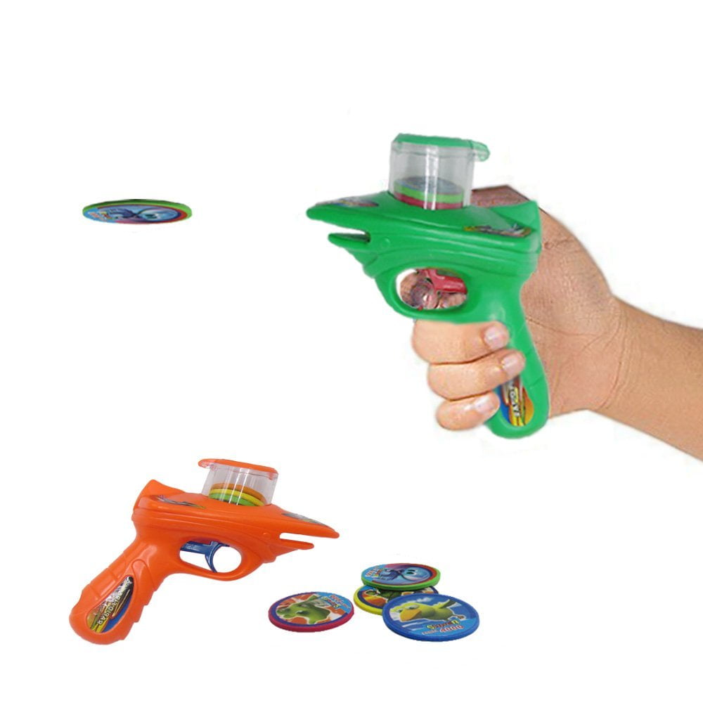 Disc Shooter Kids 2 Foam Disc Shooters with 8 Foam Discs Each Shooter