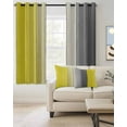 thumbnail image 2 of Yellow Gray Gradient Blackout Curtains 63 Inches Length, Ombre Farmhouse Rustic Wood Window Treatment Thermal Insulated Drapes for Bedroom Living Room 2 Panels 84x63 Inches, 2 of 8