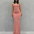 thumbnail image 2 of Women's Slim Fit Sleeveless Bodycon Dress Casual Waist Defined Mini Dress Elegant Comfortable Stretchy Flattering Party Outfit Womens Casual Trendy Midi Dresses, 2 of 4