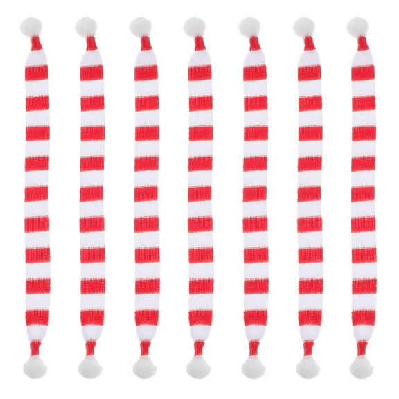 Niceauty White Fabric Mini Scarves for Dolls 20Set 8.7X0.5X0.5In