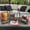 Natural Abaca, variant on Woodard & Charles 3 Piece Indoor/Outdoor Entertaining Set, Flatware Caddy, Condiment Caddy, Napkin Holder, Perfect for BBQ, Picnics, and More