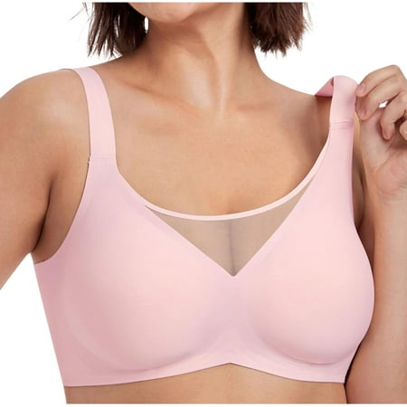 Summer Savings Akafmk Plus Size Womens Bras  Push Up Bras for Women  Women s Nursing Bra Maternity Sleeping Underwear Large Size Large Cup No Underwear Women Daily Bra Pink XXXXL