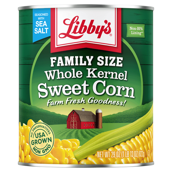 Libby's Whole Kernel Sweet Corn, 29 oz Jumbo Can