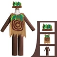 thumbnail image 2 of Disfraces de árbol para niños: tocado, chaleco, mono, conjuntos para juegos de simulación. SG, 2 of 8