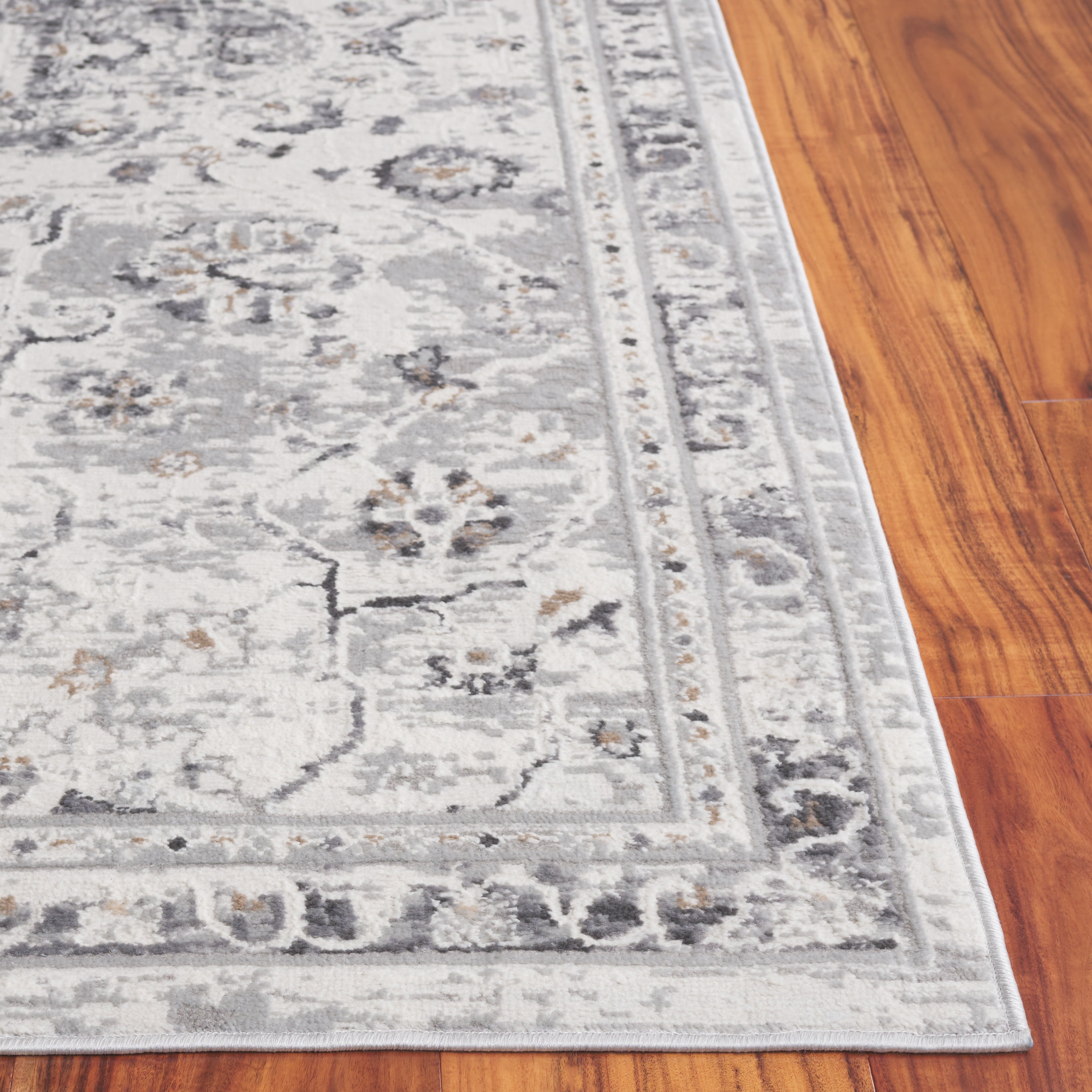 SAFAVIEH Riverfront Shivan Ethan Oriental Area Rug, Ivory/Grey, 5' x 7'