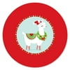 Big Dot of Happiness Fa La Llama - Christmas and Holiday Party Sticker Labels - 24 Count