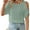 Green, variant on Women's Off-Shoulder Bat Sleeve Top - 2025 Summer Hollow-Out Casual Tee (Trendy Solid Color Design) | Yubnlvae (Green | L)