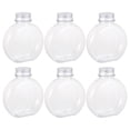 thumbnail image 1 of OULII 6 Count Disposable PET Beverage Storage Bottles 300ml for Home Use Transparent Juice Milk Tea Bottles with Lids, 1 of 4