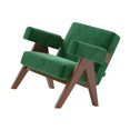 thumbnail image 1 of Silla Decorativa Silla Perezosa Muebles Sofá De Ocio Para Oficina Interior Sala De Estar Franela Verde, 1 of 8