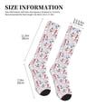 thumbnail image 4 of Sikiie Sea Horse And Corals 1 Pairs Compression Socks for Men and Women 15-20 mmHg Running Support Socks, 4 of 7