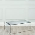thumbnail image 2 of Modern Living Curvo Table Basse Cascade, Verre Trempé Clair, 2 of 3
