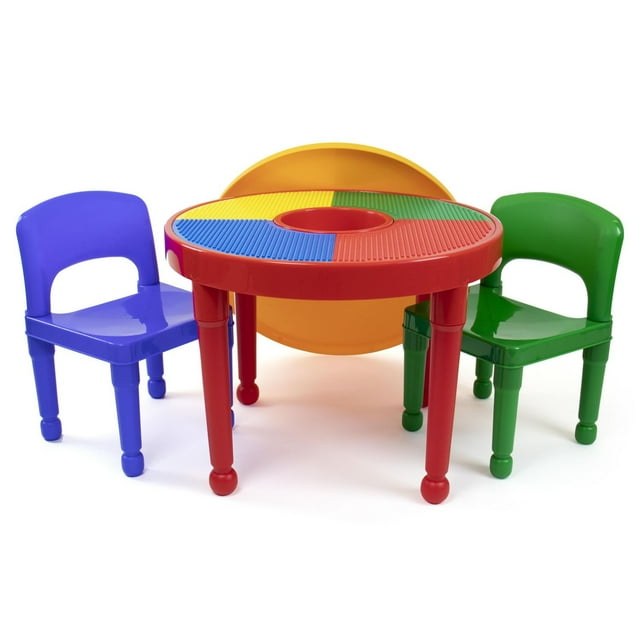 Kids Plastic 3pc Activity Table Primary