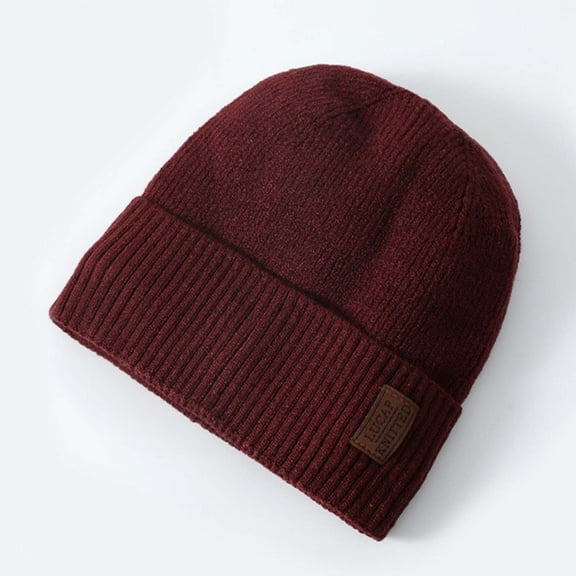 RongHuan Winter Caps for Men Women Fleece Lined Soft Warm Knit Hat Ski Cap for Cold Weather