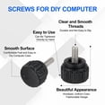 thumbnail image 3 of Uxcell Threaded Knurled Thumbscrew Monitor Mount Arm Screws Stainless Steel Clamping Knobs Grip Thumb Screw for Computer TV M3 x 6mm, 3 of 7