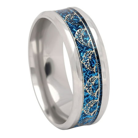 Dolphins Stainless Steel Comfort Fit Wedding Band Ring for Men Women