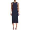 thumbnail image 3 of Secret Treasures Women's and Women's Plus Sleep Knit Sleeveless Midi Lounger Dress, 3 of 5