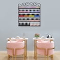thumbnail image 2 of 5 Tier Metal Tier Nail Polish Rack Wall Mounted Display Organizer Holder Stand Black, 2 of 12