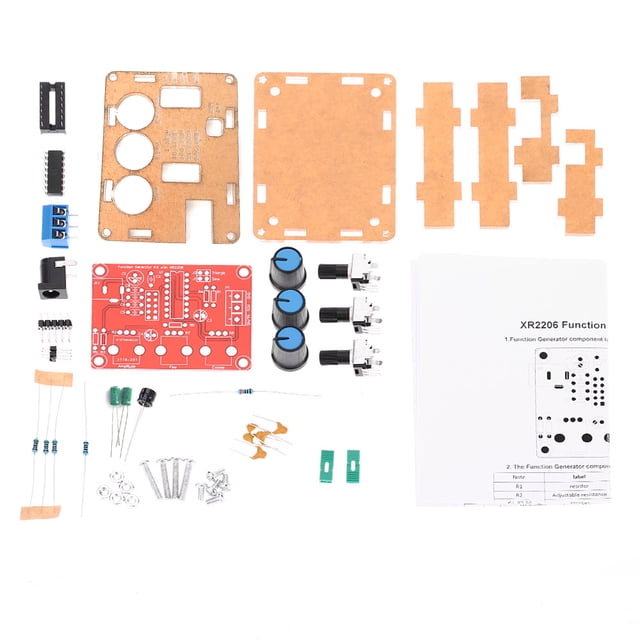 XR2206 High Function Signal Generator DIY Kit Sine/Triangle/ Output 1Hz-1MHz Adjustable Frequency Amplitude
