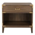 thumbnail image 2 of SAFAVIEH Couture Nisha Industrial Nightstand with 1 Drawers, Brown, 2 of 15