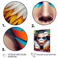 thumbnail image 3 of Designart Colorful Sensual Woman In Fur Coat I Canvas Wall Art, 3 of 5