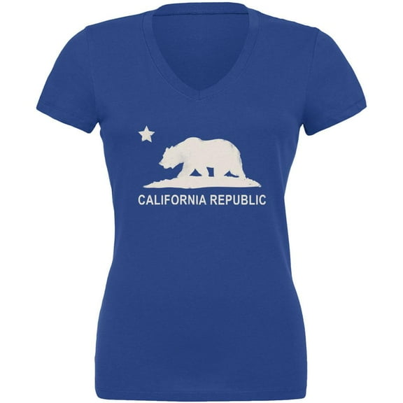 California Republic Juniors V-Neck - Large