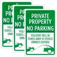 thumbnail image 5 of Bolthead Industrial Private Property Sign, No Parking Sign, 18" x 12", 5 of 7