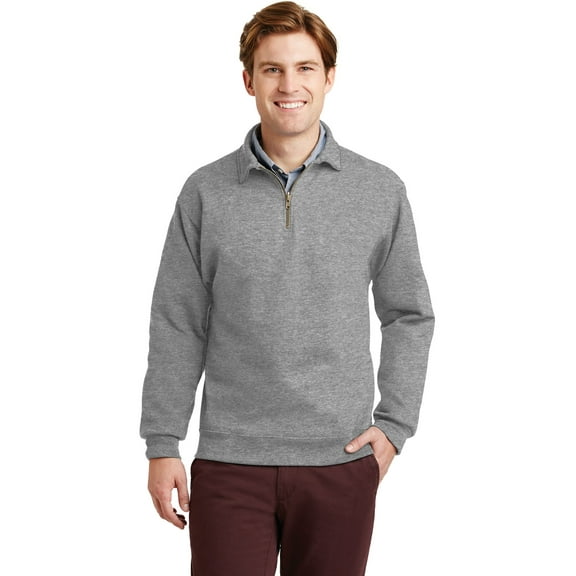 JERZEES SUPER SWEATS - 1/4-Zip Sweatshirt with Cadet Collar.
