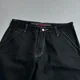 thumbnail image 4 of Pantalones de chándal con bordado de mariposa a rayas y cinta amarilla para hombres y mujeres, pantalones de chándal para correr, pantalones casuales con cordón, alta calidad, 4 of 5