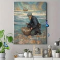 thumbnail image 4 of Girl in Front of Huge Wave Canvas Print, Wall Art for Living Room Bedroom Office Hotel Cafe Hallway, 4 of 8