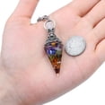 thumbnail image 4 of Pendule Cristal Chakra Hexagonal Point de Guérison Reiki Pierre Précieuse Pendule Sourcier, 4 of 5
