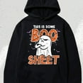 thumbnail image 2 of Cinolinkintera Men's Cotton Hoodie Halloween Town Hoodies Hooded Cute Hoodies Fleece Lined Halloween Costumes Crewneck Sweatshirts Vintage Trick, Halloween Pumpkins Print Casual Relaxed Soft Knit Pul, 2 of 9