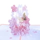 thumbnail image 5 of Bearachild 3D cumpleaños Pop Up flor saludo tarjeta de papel en blanco sobre aniversario Acción de Gracias Navidad vacaciones regalo mujeres artesanía Kits de decoración para fiestas Púrpura Bearachild HA010337-02, 5 of 6