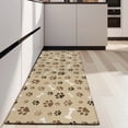thumbnail image 4 of Brown Dog Paw Footprint Bone Kitchen Rug Mat,Kitchen Runner Rugs Non Skid Washable,Decorative Kitchen Floor Mats for Kitchen,Sink,Laundry,17"X47", 4 of 5